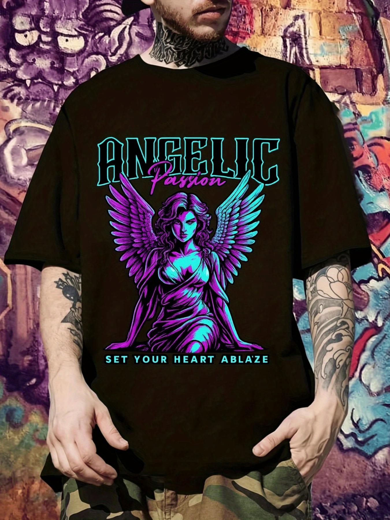 Angel Passion Graphic T-shirt - Casual Short Sleeve Crew Neck M
Angel Passion Graphic T-shirt - Casual Short Sleeve Crew Neck M