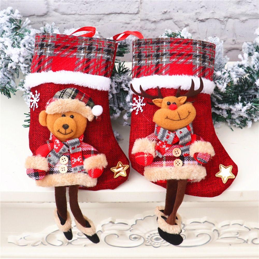 2pcs Santa Claus Snowman Grid Christmas Stockings Cute Christmas Tree Ornaments Party Favors
2pcs Santa Claus Snowman Grid Christmas Stockings Cute Christmas Tree Ornaments Party Favors