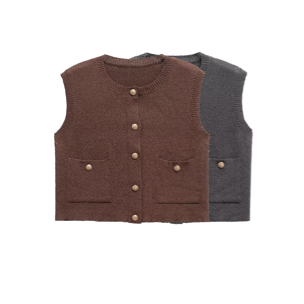 Spring/Summer 2025 Women s Button-Detail Knit Vest - Slimming & Versatile Round Neck Design Medium
Spring/Summer 2025 Women s Button-Detail Knit Vest - Slimming & Versatile Round Neck Design Medium