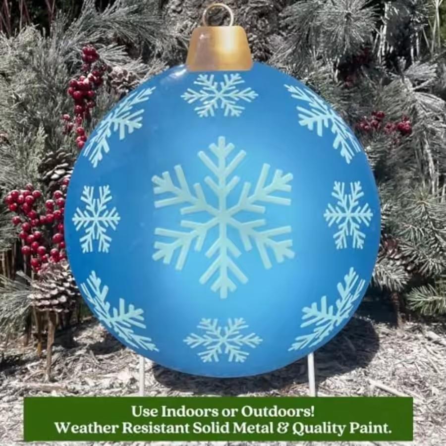 Садовый синий металлический рождественский шар, украшение, колышек для двора с белыми снежинками, элегантный газонный праздничный знак для улицы или дома Christmas decorations красный
Садовый синий металлический рождественский шар, украшение, колышек для двора с белыми снежинками, элегантный газонный праздничный знак для улицы или дома Christmas decorations красный