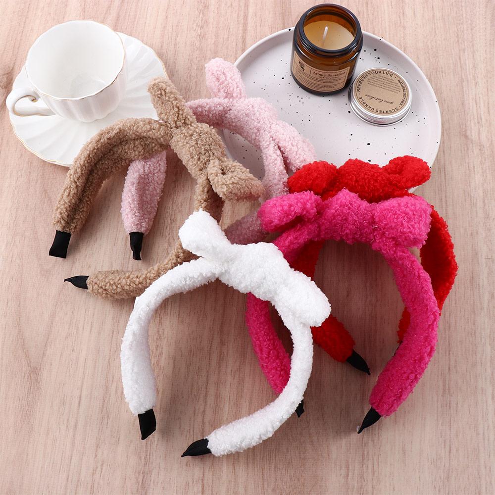 Headwear For Girls Non-slip Red Headband Korean Head Wrap Big Bow Women Hair Hoop Plush Hairbands
Headwear For Girls Non-slip Red Headband Korean Head Wrap Big Bow Women Hair Hoop Plush Hairbands