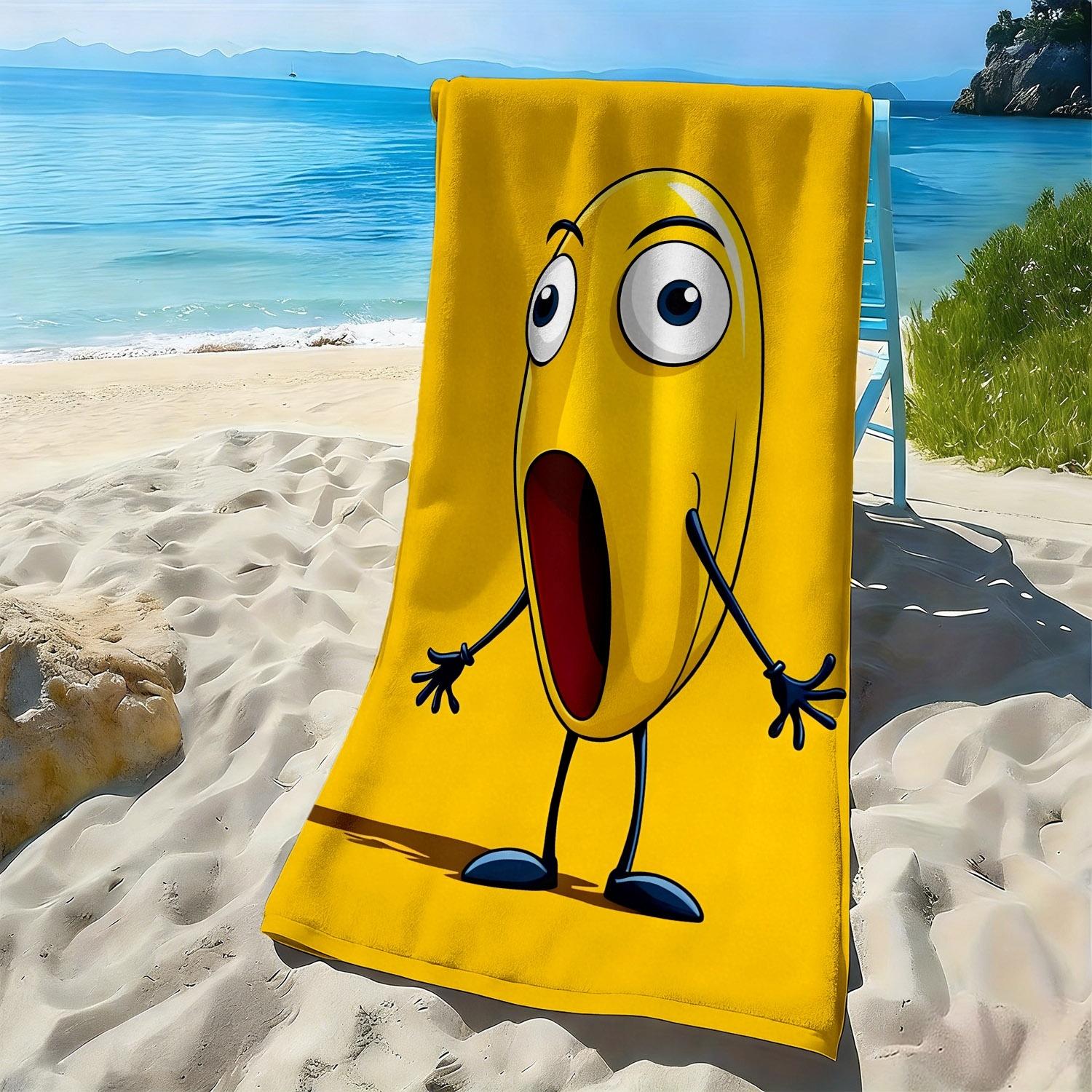 Yellow cartoon character line pattern polyester microfiber beach towel is highly absorbent, suitable swimming and beach outings W40*H60(CM)
Yellow cartoon character line pattern polyester microfiber beach towel is highly absorbent, suitable swimming and beach outings W40*H60(CM)