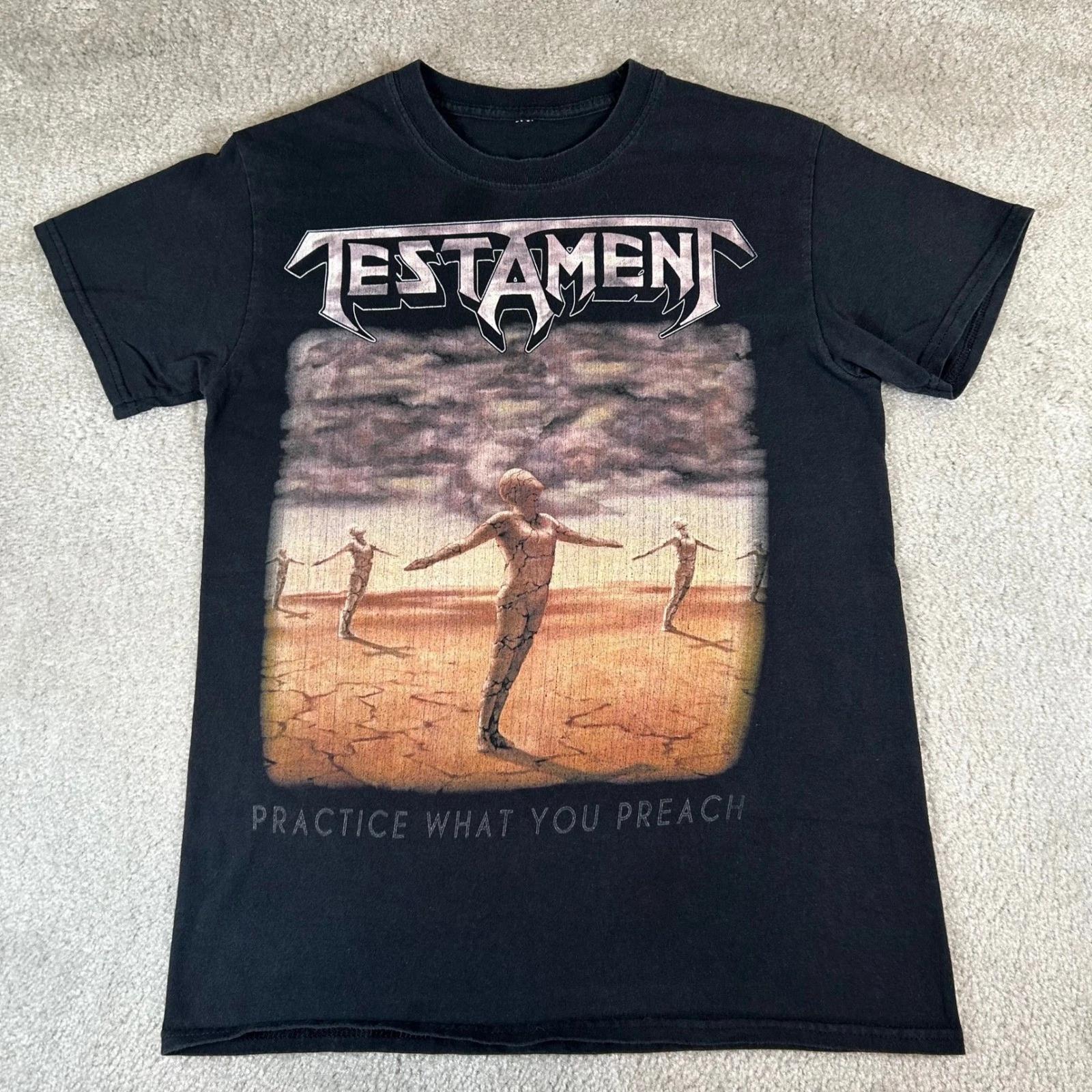 Vintage Y2K Testament Practice What You Preach Band Tee Mens Small Metal T-shirt XL
Vintage Y2K Testament Practice What You Preach Band Tee Mens Small Metal T-shirt XL