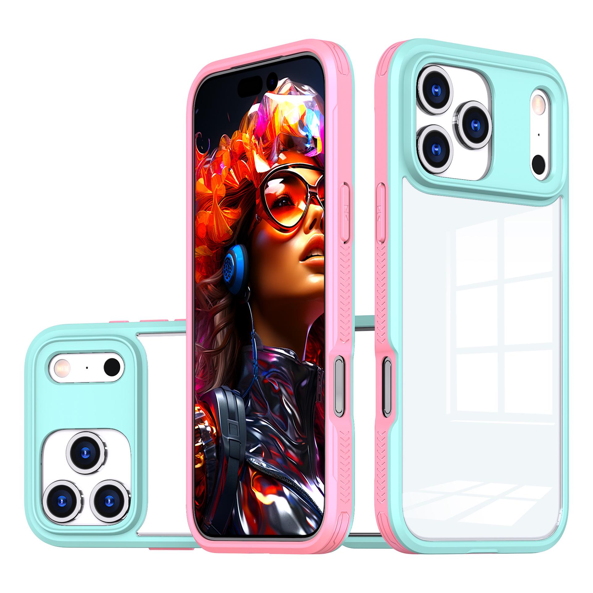 iPhone 17 Pro Transparent Acrylic Case - Drop-proof, Anti-yellowing, Lightweight Protective Cover iPhone 17 Air розовый/синий
iPhone 17 Pro Transparent Acrylic Case - Drop-proof, Anti-yellowing, Lightweight Protective Cover iPhone 17 Air розовый/синий