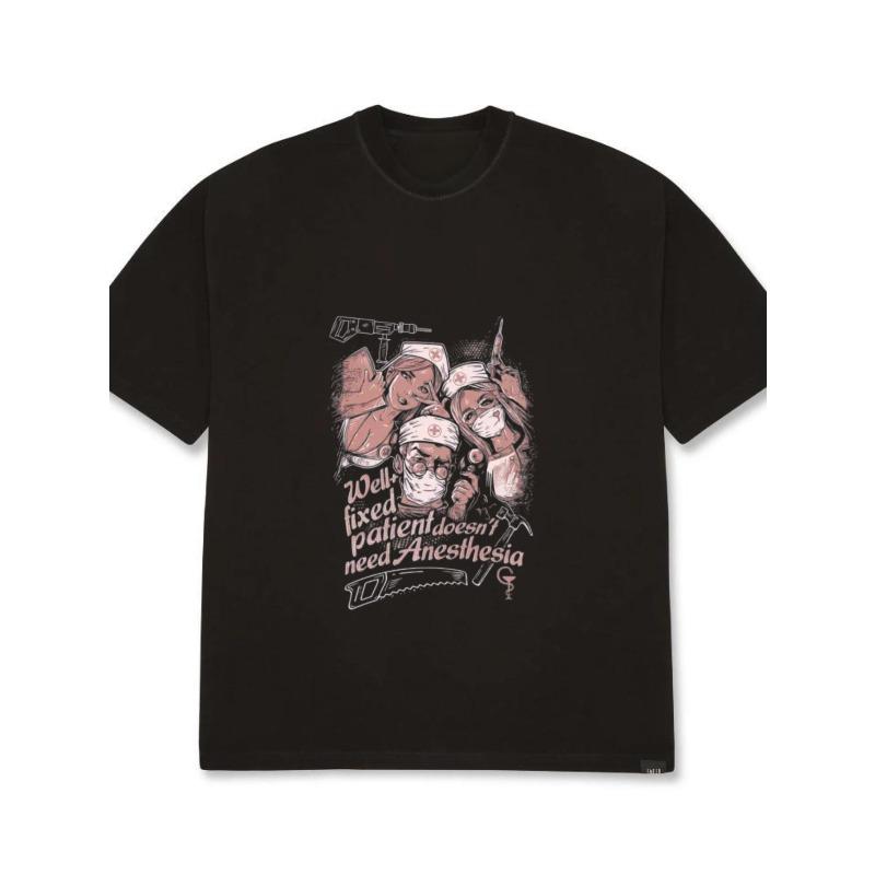 Футболка оверсайз черная Хорошо зафиксированный пациент не нуждается в анестезии Графический принт Уличная одежда Повседневная одежда XXXXL чёрный
Футболка оверсайз черная Хорошо зафиксированный пациент не нуждается в анестезии Графический принт Уличная одежда Повседневная одежда XXXXL чёрный