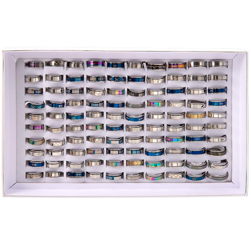 Electroplated Stainless Steel Titanium Rotating Ring in Mixed Styles Size 9
Electroplated Stainless Steel Titanium Rotating Ring in Mixed Styles Size 9