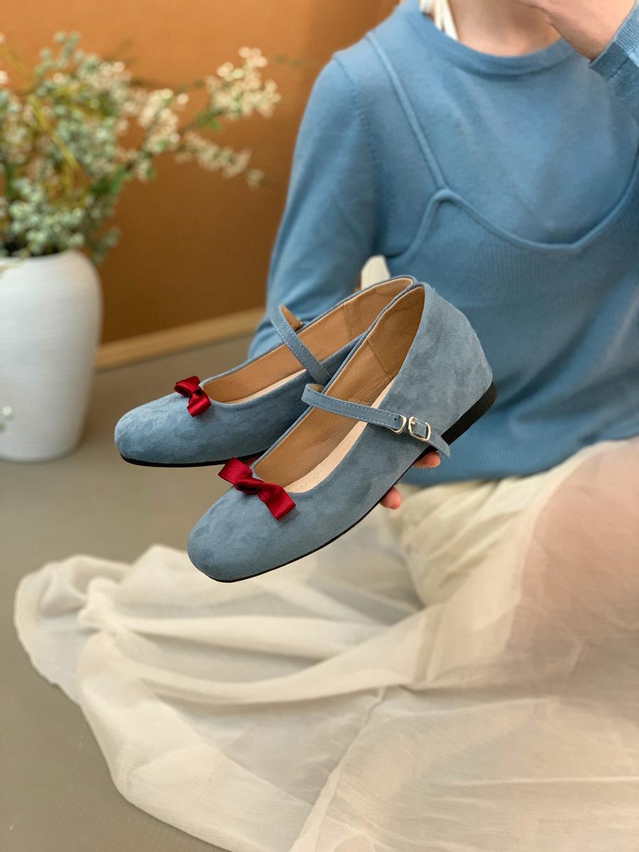 Inner heightening retro bow Mary Jane women s shoes spring skirt ballet shoes 39 синій
Inner heightening retro bow Mary Jane women s shoes spring skirt ballet shoes 39 синій