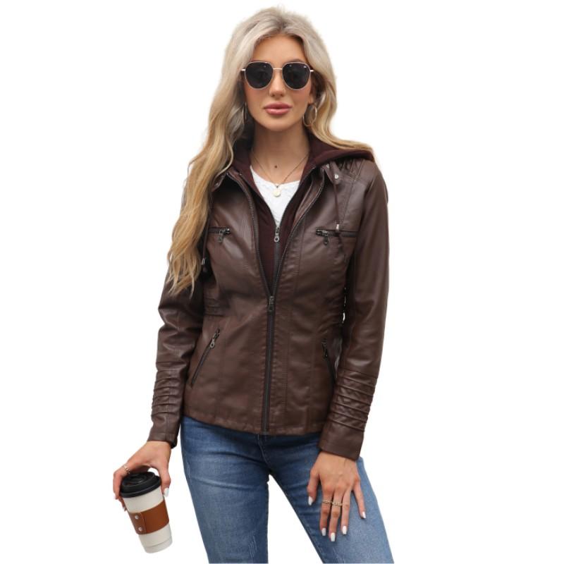 Women Autumn Hooded PU Leather Jacket Long Sleeve Zipper Motorcycle Jacket Winter Outwear Coats 6XL белый
Women Autumn Hooded PU Leather Jacket Long Sleeve Zipper Motorcycle Jacket Winter Outwear Coats 6XL белый