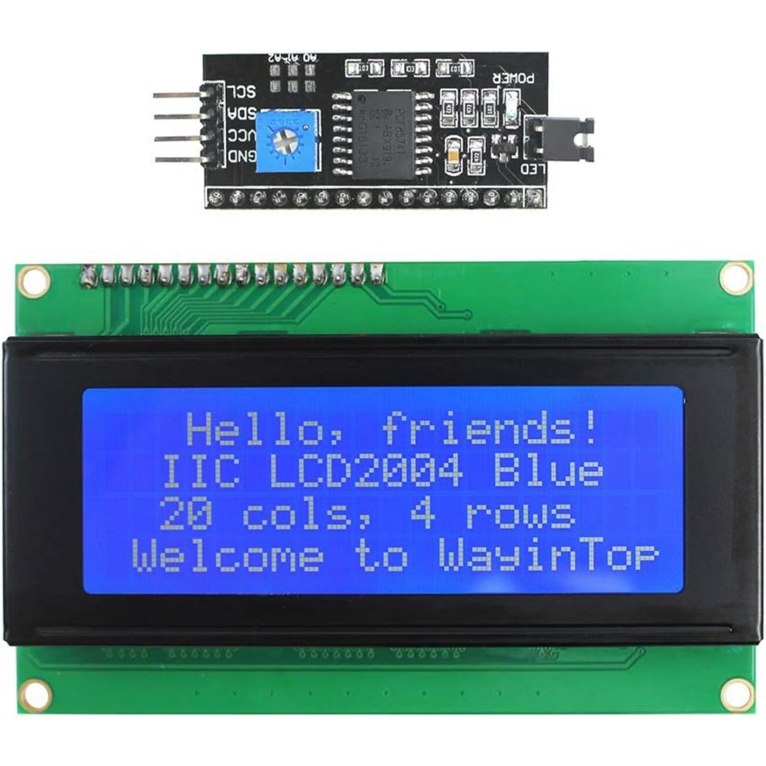 20x4 LCD Модуль Дисплея з Адаптером Серійного Інтерфейсу IIC/I2C/TWI A2
20x4 LCD Модуль Дисплея з Адаптером Серійного Інтерфейсу IIC/I2C/TWI A2