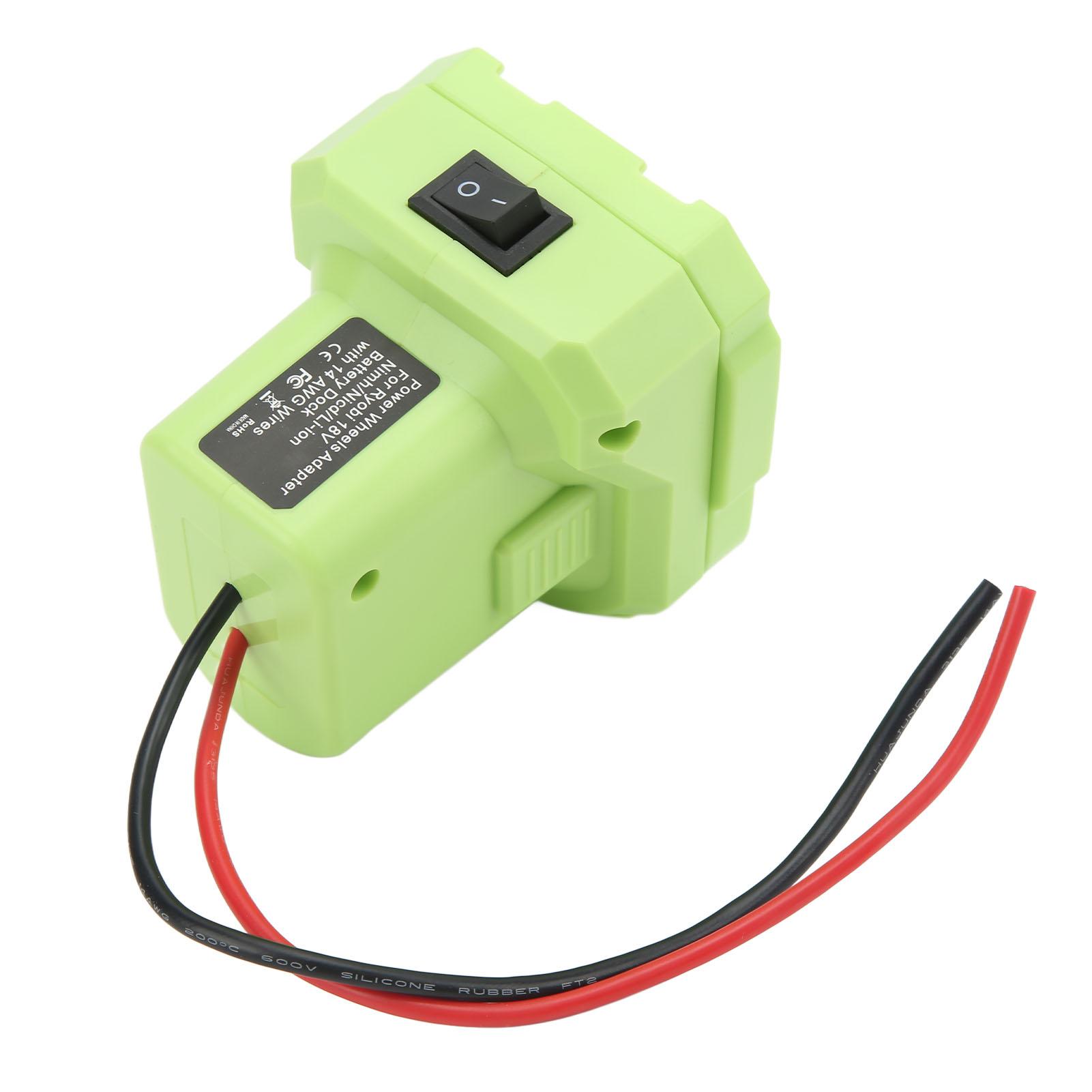 Адаптер-конвертер для аккумулятора, разъем питания 14AWG с переключателем для Ryobi P108 P107 P102 P103
Адаптер-конвертер для аккумулятора, разъем питания 14AWG с переключателем для Ryobi P108 P107 P102 P103