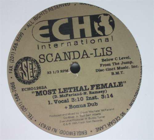 12inch Record SCANDA-LIS - Most Lethal Female ECHO1262 Echo Internatio 1995 US Rap & Hip-Hop/R&B Used
12inch Record SCANDA-LIS - Most Lethal Female ECHO1262 Echo Internatio 1995 US Rap & Hip-Hop/R&B Used