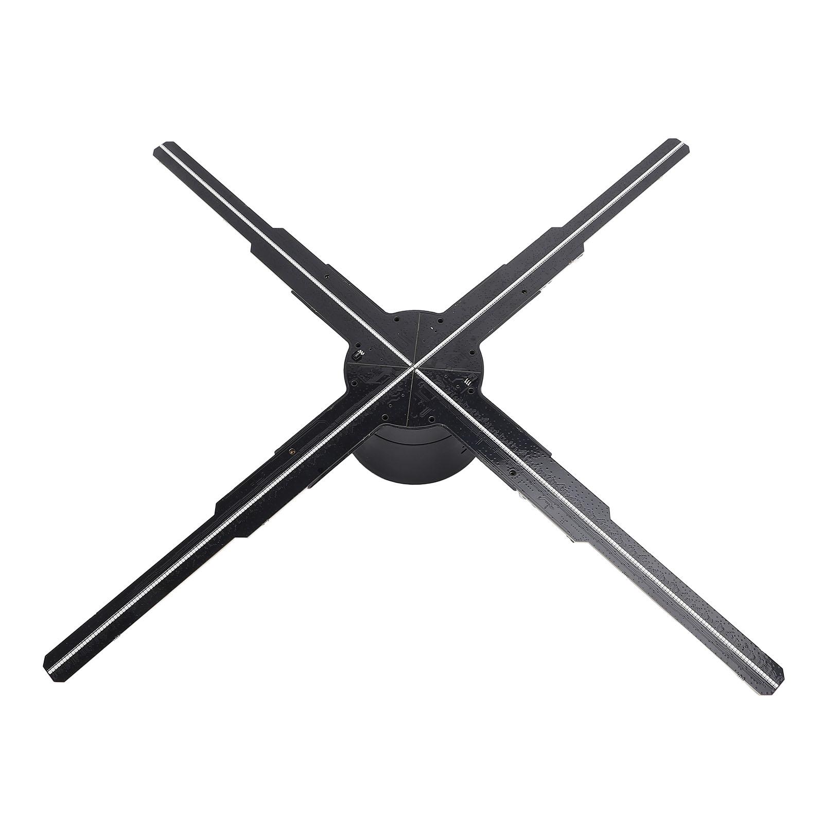 3D голографическая рекламная машина 2000x596 596 шт. светодиодных чипов, встроенная карта памяти 8 ГБ, голограмма, вентилятор EU Plug