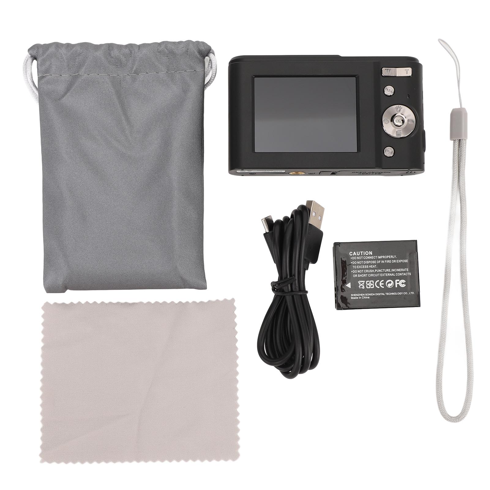 Digital Camera 1080P 48MP Autofocus 16x Digital Zoom 2.4 Inch Screen Rechargeable Compact Camera чорний
Digital Camera 1080P 48MP Autofocus 16x Digital Zoom 2.4 Inch Screen Rechargeable Compact Camera чорний