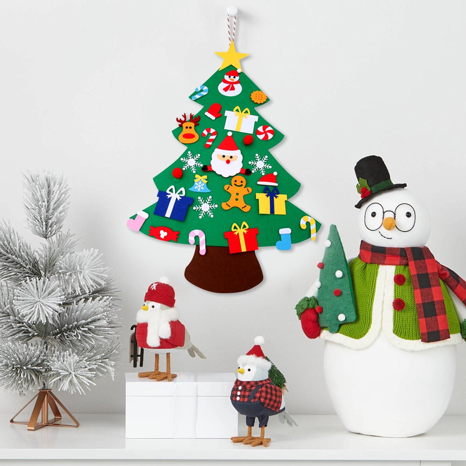Christmas Felt Tree Decoration Kids Craft Educational Interactive Felt Christmas Tree Set with Removable Ornaments for Holiday Learning and Play
Christmas Felt Tree Decoration Kids Craft Educational Interactive Felt Christmas Tree Set with Removable Ornaments for Holiday Learning and Play