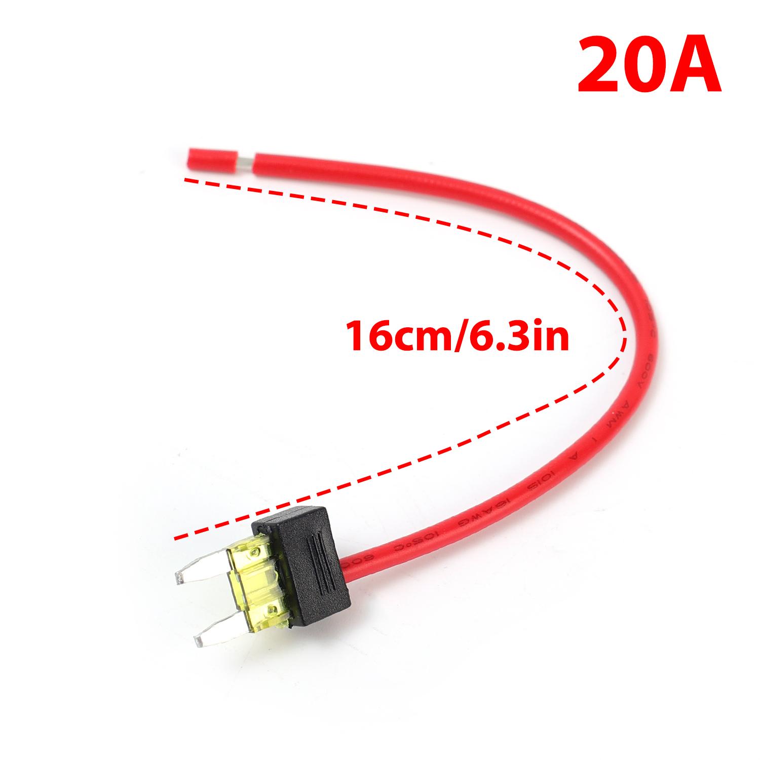 Mini Standard Car Fuse Holder 16AWG Add-a-circuit TAP Adapter ATM APM Blade Fuse Extension Cord 10A 15A 20A 1PCS
Mini Standard Car Fuse Holder 16AWG Add-a-circuit TAP Adapter ATM APM Blade Fuse Extension Cord 10A 15A 20A 1PCS