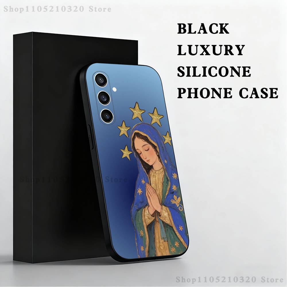 G-Guadalupe Virgin Art Phone Case For Samsung S25,S24 Ultra,S20,S30 plus,S22 plus,S23,S30 Ultra 5G Silicone Black Shell SamsungS22plus 5G
G-Guadalupe Virgin Art Phone Case For Samsung S25,S24 Ultra,S20,S30 plus,S22 plus,S23,S30 Ultra 5G Silicone Black Shell SamsungS22plus 5G