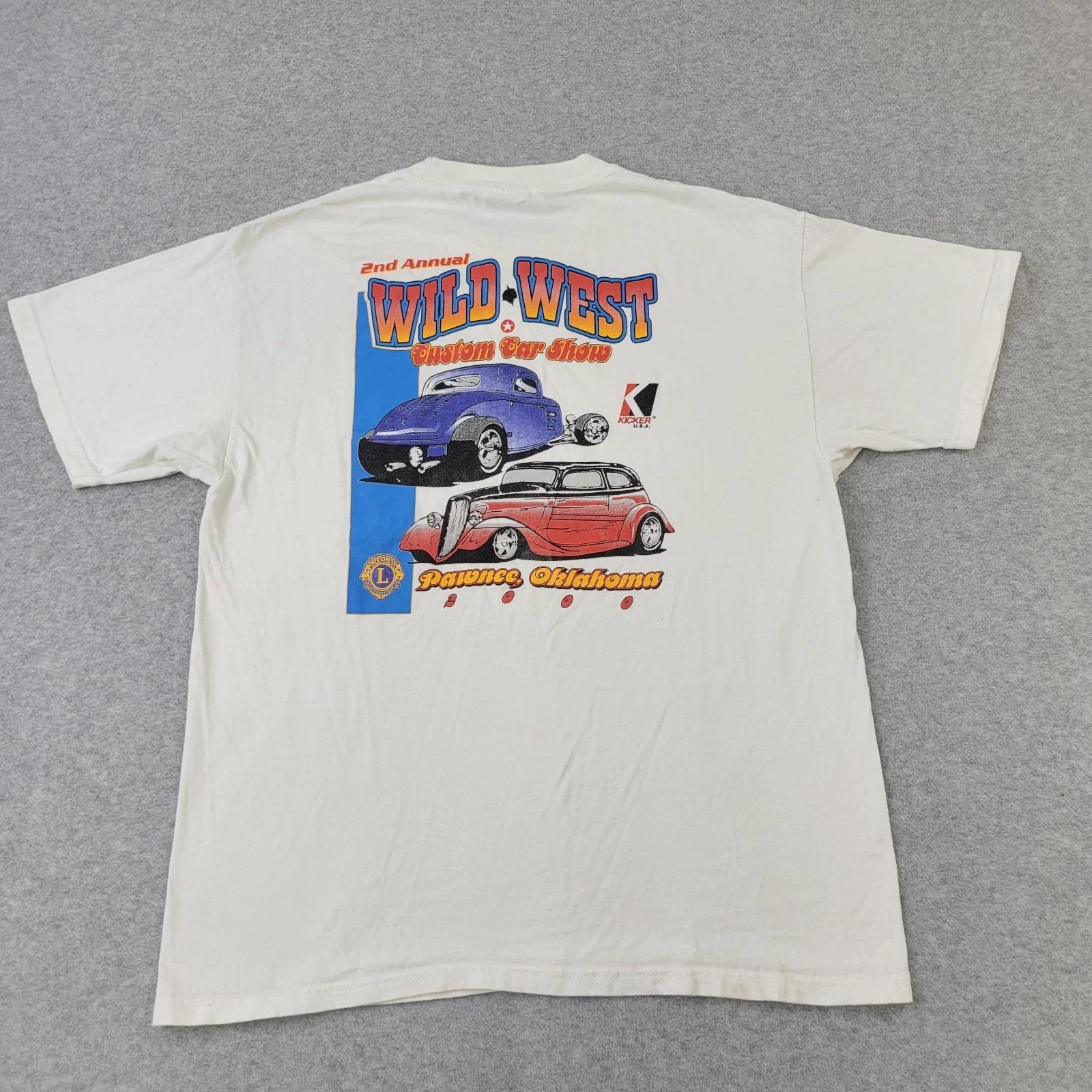 Wild West Custom Car Show Shirt Mens Large (42-44) VTG 90s Hot Rod Pawnee 3XL
Wild West Custom Car Show Shirt Mens Large (42-44) VTG 90s Hot Rod Pawnee 3XL