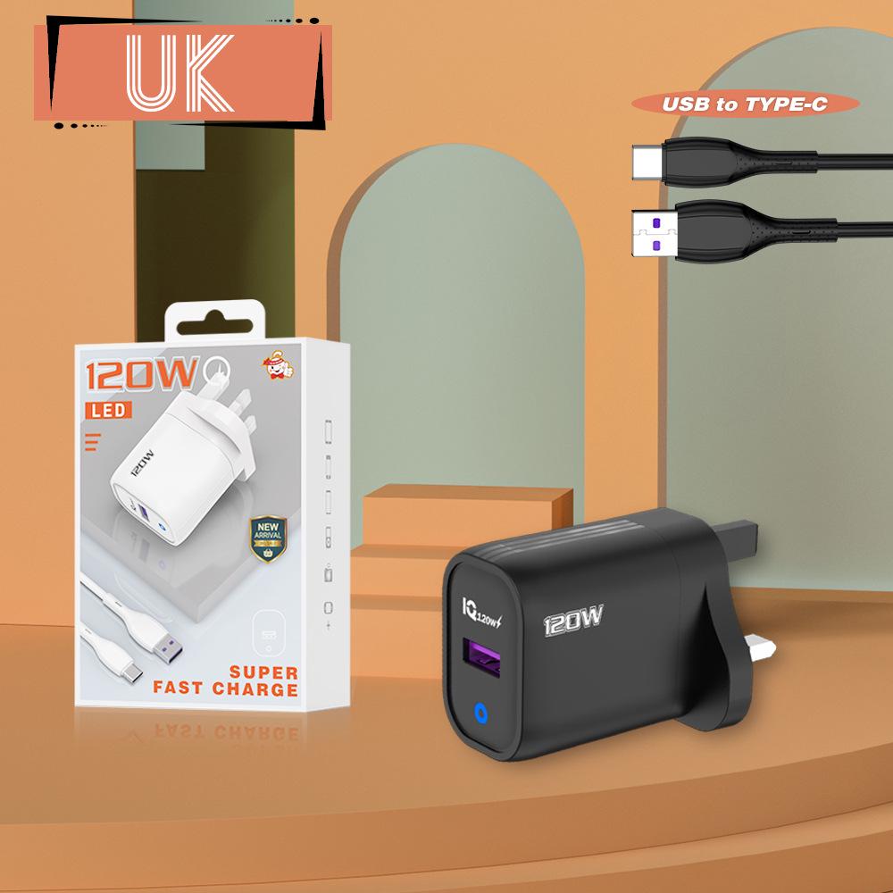 120W Fast Charger Set for Huawei, Vivo, Xiaomi, Oppo - Single USB-C Charging Head with Complete Protocol Certification With packaging USB-Type-C cable
120W Fast Charger Set for Huawei, Vivo, Xiaomi, Oppo - Single USB-C Charging Head with Complete Protocol Certification With packaging USB-Type-C cable