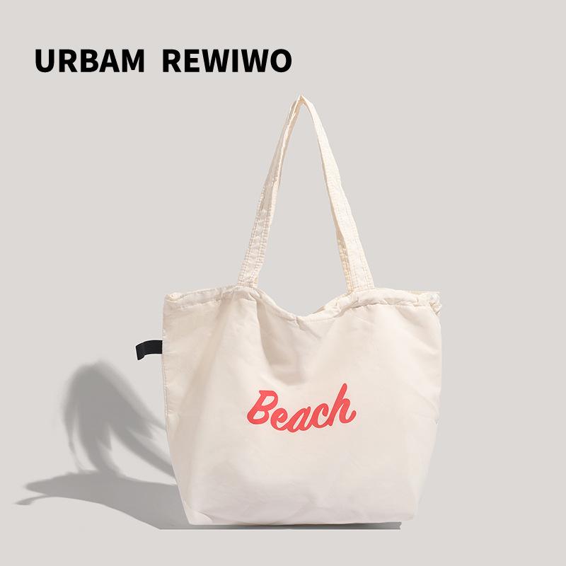 Summer Lazy Wind Drawstring Canvas Bag Korean Tote Bag Tote Bag Large Capacity Shoulder Bag
Summer Lazy Wind Drawstring Canvas Bag Korean Tote Bag Tote Bag Large Capacity Shoulder Bag