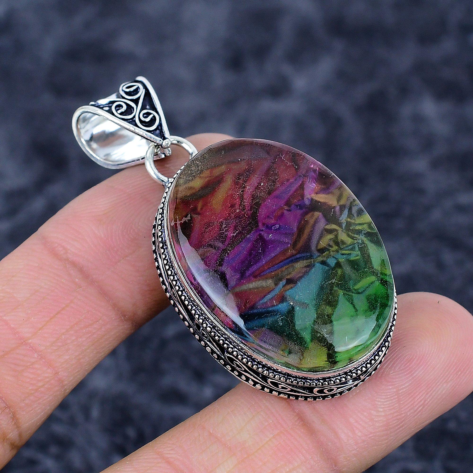 Ammolite Gemstone Handmade 925 Sterling Silver Jewelry Pendant 2.13 M-3269
Ammolite Gemstone Handmade 925 Sterling Silver Jewelry Pendant 2.13 M-3269