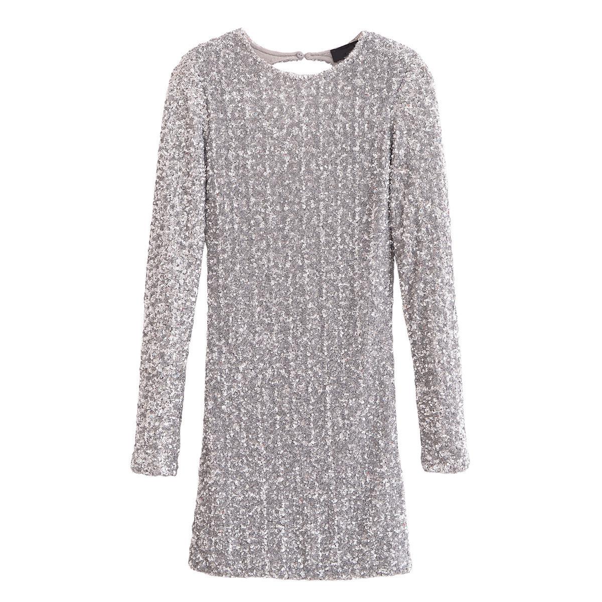 Spring 2025 Women s Slim Sequin Round Neck Backless Long Sleeve Dress Medium срібний
Spring 2025 Women s Slim Sequin Round Neck Backless Long Sleeve Dress Medium срібний