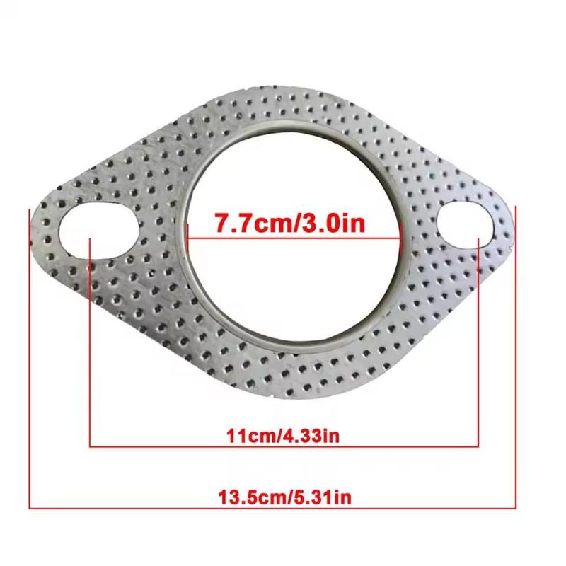 Car Exhaust Downpipe Flange Gasket 2.0/2.16/2.36/2.5/2.75/3.0 Inch Exhaust Pipe Tube Gasket Universal Two Holes 76mm
Car Exhaust Downpipe Flange Gasket 2.0/2.16/2.36/2.5/2.75/3.0 Inch Exhaust Pipe Tube Gasket Universal Two Holes 76mm