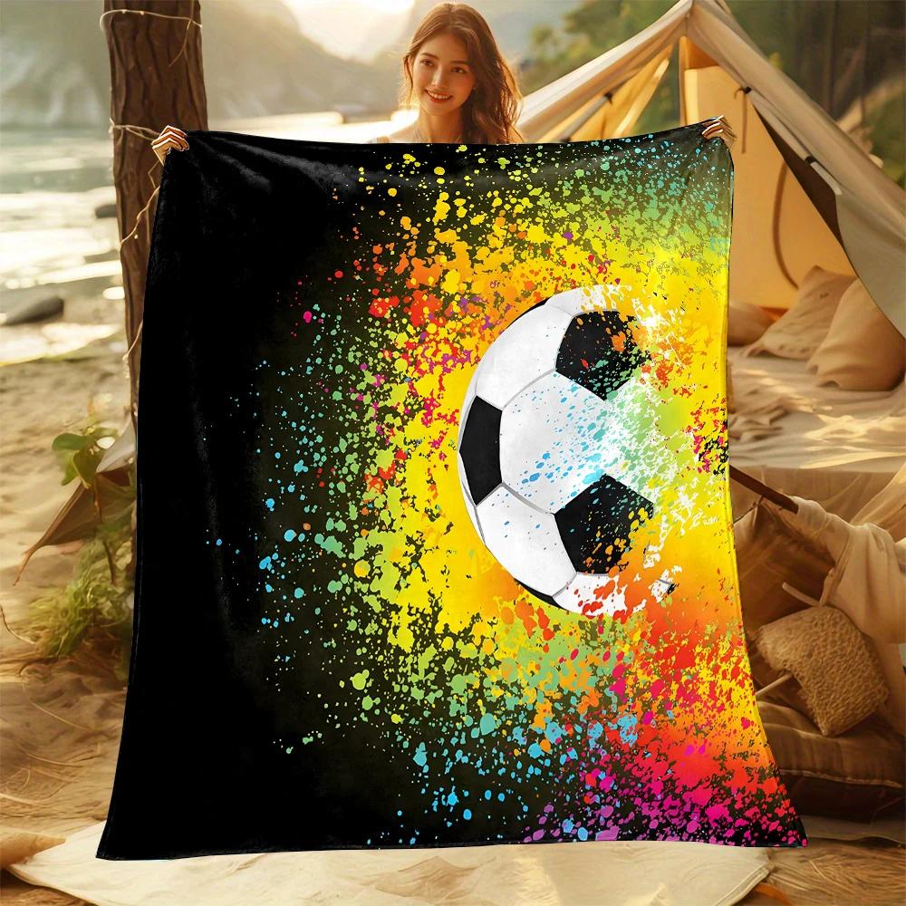Football Theme Blanket, Soft Throw Blanket for Home Bedroom Bed Sofa Picnic Travel Office Rest Cover Blanket Kids Birthday Gift 75x90cm
Football Theme Blanket, Soft Throw Blanket for Home Bedroom Bed Sofa Picnic Travel Office Rest Cover Blanket Kids Birthday Gift 75x90cm