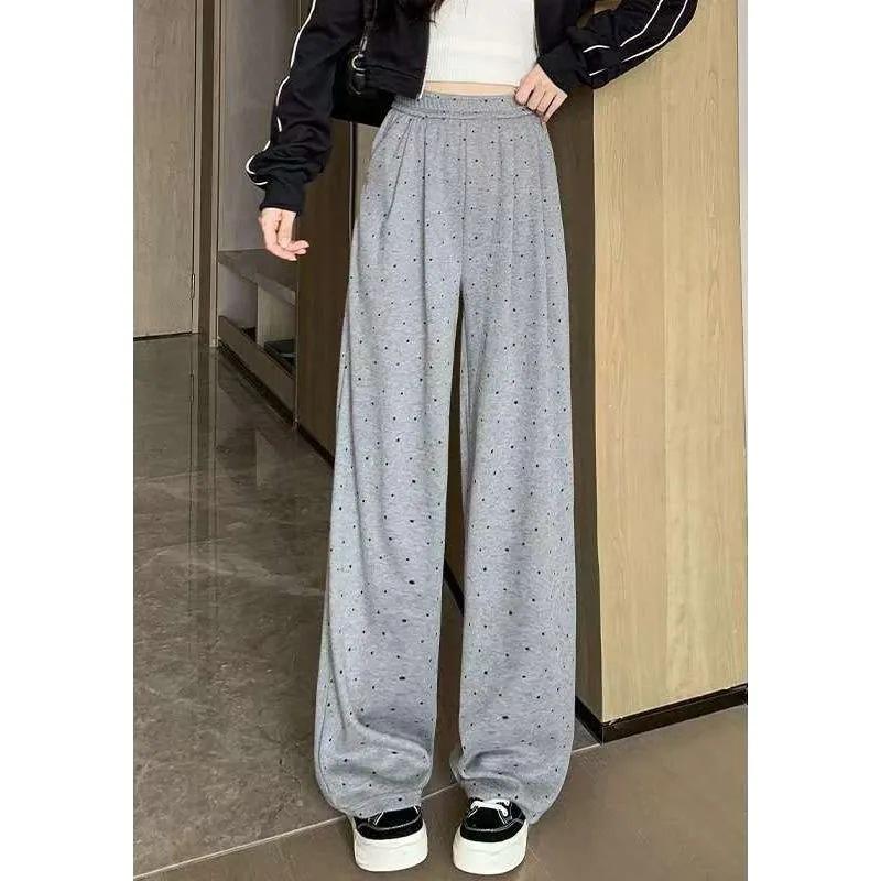 Plus Size Polka Dot High Waist Wide Leg Pants for Women M темно-сірий
Plus Size Polka Dot High Waist Wide Leg Pants for Women M темно-сірий
