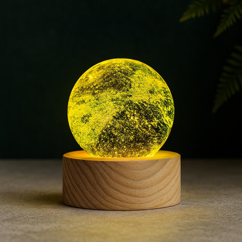 Starry Sky Crystal Ball: Seven-Color Luminous Night Light Ornament
Starry Sky Crystal Ball: Seven-Color Luminous Night Light Ornament