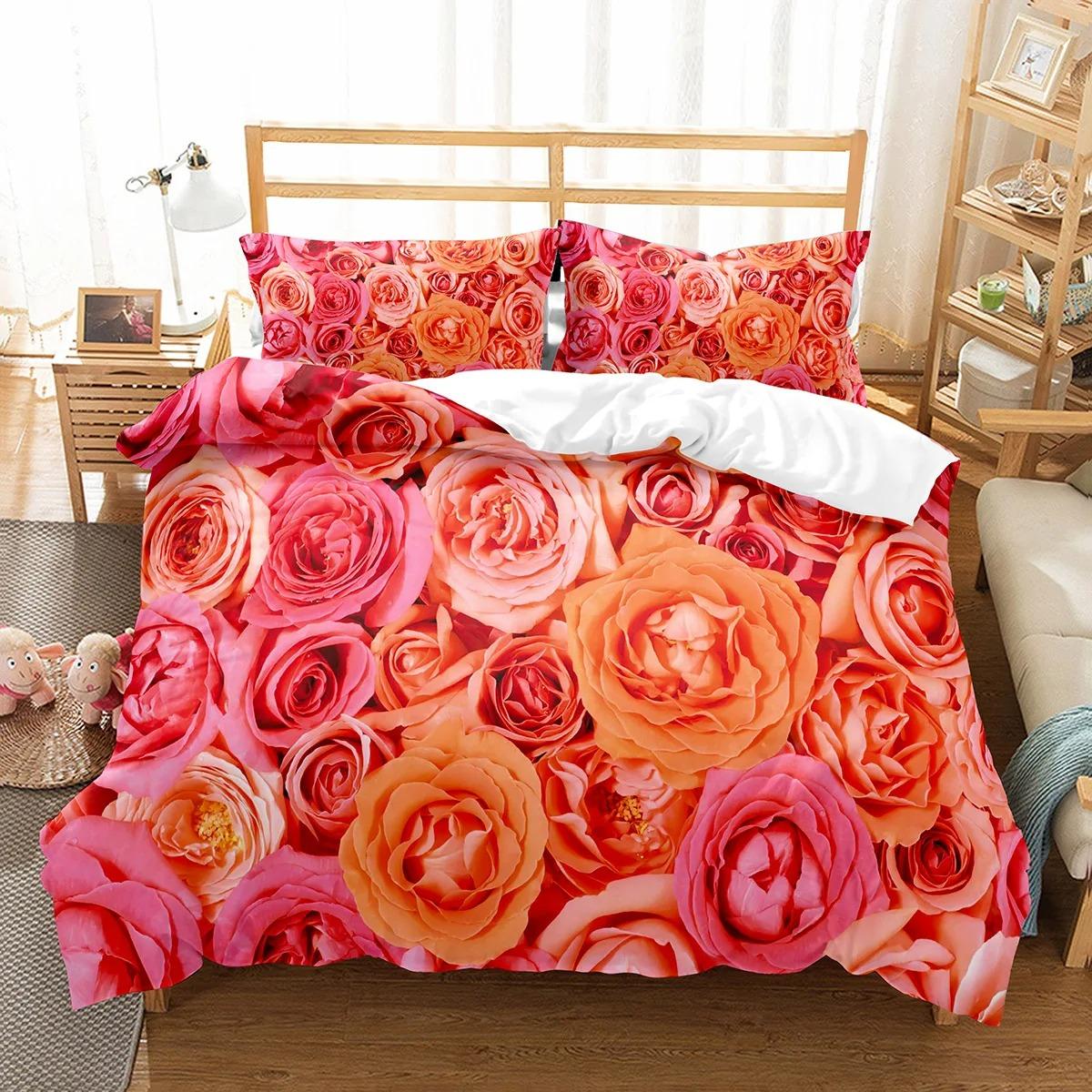 Romantic Rose Floral Duvet Cover Twin Queen Botanical Flower Bedding Set,Valentine s Day Comforter Cover For Girl Women Couple 135x200cm
Romantic Rose Floral Duvet Cover Twin Queen Botanical Flower Bedding Set,Valentine s Day Comforter Cover For Girl Women Couple 135x200cm