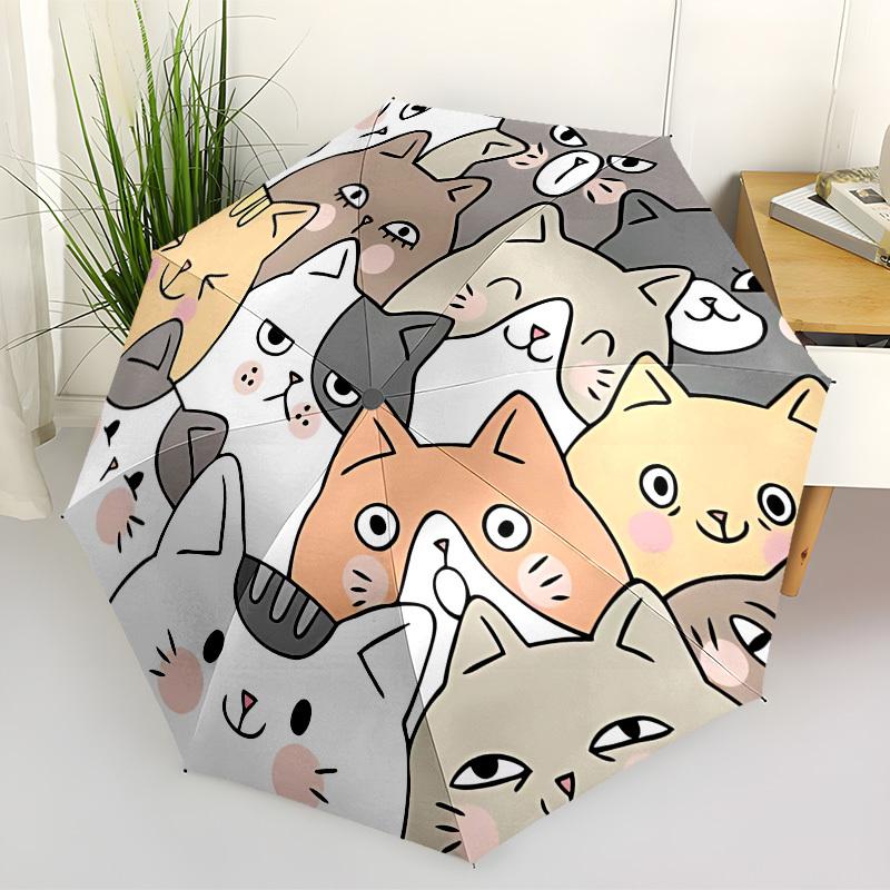 1pc Cartoon Cats Automatic Open/Close Umbrella, Folding Compact Umbrella with Lightweight Design for Women/Menyy251028187
1pc Cartoon Cats Automatic Open/Close Umbrella, Folding Compact Umbrella with Lightweight Design for Women/Menyy251028187