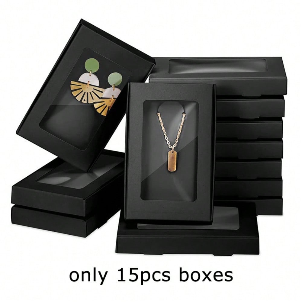 15 шт. прозрачная бумажная упаковка для ожерелий, браслетов, ювелирных изделий, складные подарочные коробки для сережек и брелоков, идеально подходят для дня рождения 15 pcs чёрный
15 шт. прозрачная бумажная упаковка для ожерелий, браслетов, ювелирных изделий, складные подарочные коробки для сережек и брелоков, идеально подходят для дня рождения 15 pcs чёрный