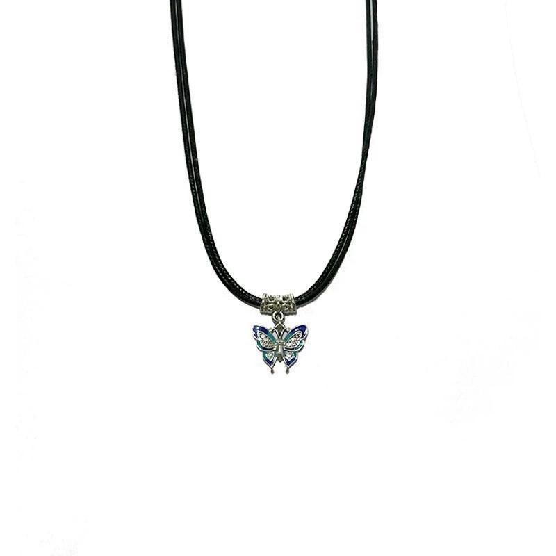 Sweet Butterfly Pendant Necklace for Women Trendy Enamel Oil Rhinestones PU Leather Rope Collar Choker Chain Zircon Girls Gift
Sweet Butterfly Pendant Necklace for Women Trendy Enamel Oil Rhinestones PU Leather Rope Collar Choker Chain Zircon Girls Gift