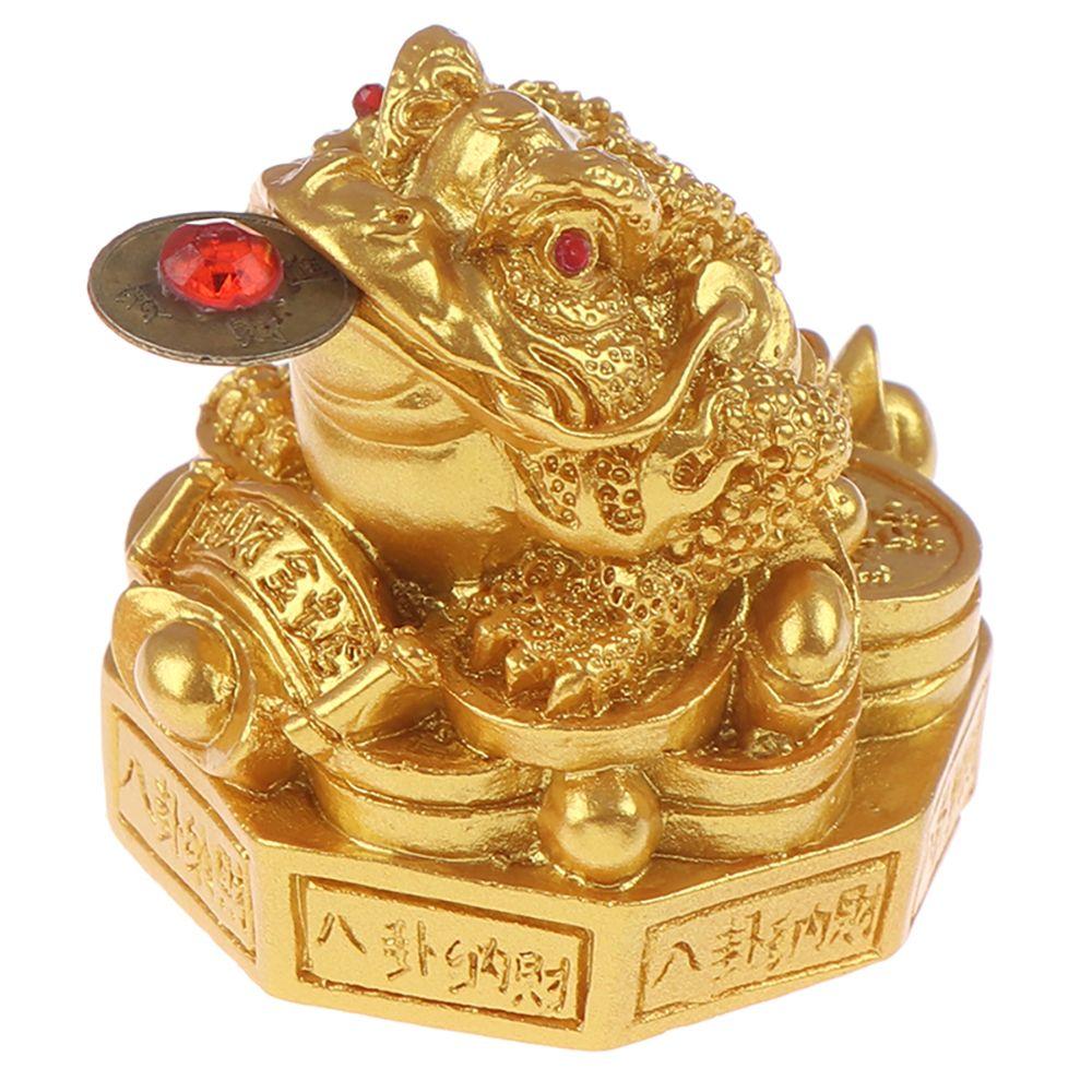 Golden Bring Luck Wealth Desktop Decoration Chinese Golden Frog Feng Shui Toad Toad Statue gold-2
Golden Bring Luck Wealth Desktop Decoration Chinese Golden Frog Feng Shui Toad Toad Statue gold-2