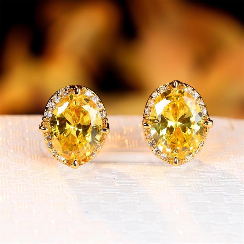 Crystal Female Red Oval Zircon Stud Earring Luxury Small Stone Earrings Charm Yellow Gold Color Wedding Jewelry For Women жовтий
Crystal Female Red Oval Zircon Stud Earring Luxury Small Stone Earrings Charm Yellow Gold Color Wedding Jewelry For Women жовтий