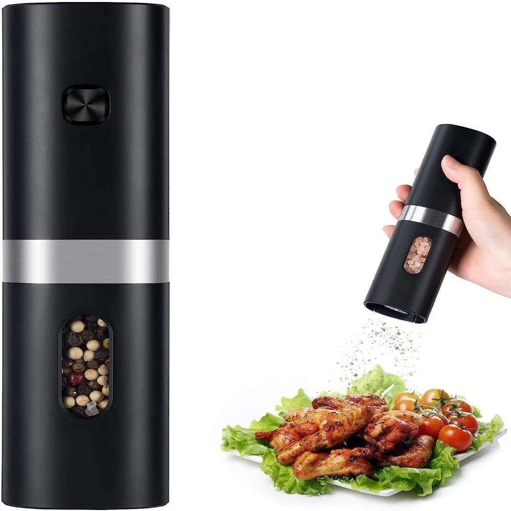 Automatic Pepper Mill Black Peppercorn Grinder Electric Pepper Grinder Battery Type Salt Mill
Automatic Pepper Mill Black Peppercorn Grinder Electric Pepper Grinder Battery Type Salt Mill