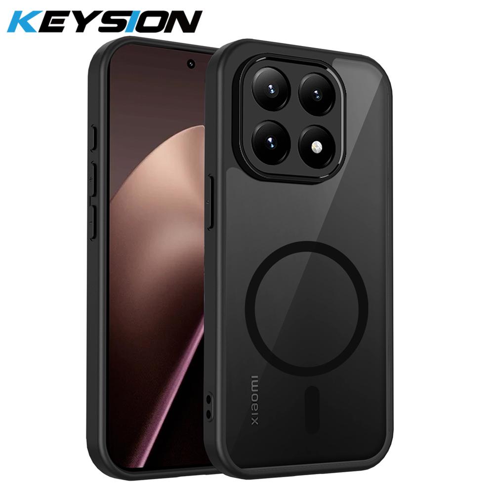KEYSION Магнитный чехол для телефона для Xiaomi 15T Pro Силикон+ПК Матовый Полупрозрачный Прозрачный Ударопрочный Задняя крышка для Xiaomi 15T 15T Pro for Xiaomi 15T чёрный
KEYSION Магнитный чехол для телефона для Xiaomi 15T Pro Силикон+ПК Матовый Полупрозрачный Прозрачный Ударопрочный Задняя крышка для Xiaomi 15T 15T Pro for Xiaomi 15T чёрный
