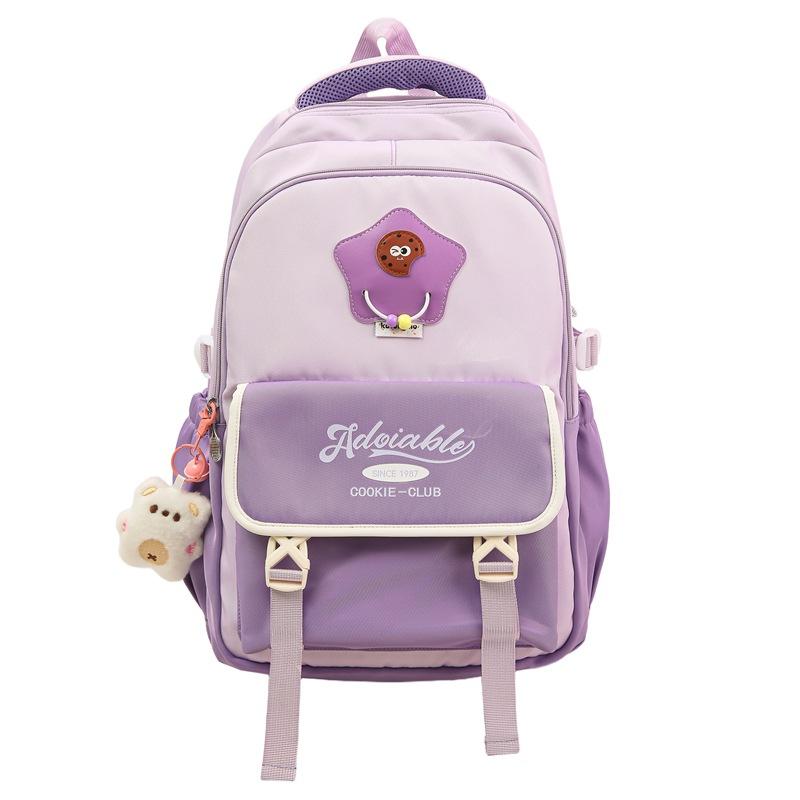 Contrast Color Student Backpack Women s Large Capacity Schoolbag Campus Style Backpack фіолетовий
Contrast Color Student Backpack Women s Large Capacity Schoolbag Campus Style Backpack фіолетовий