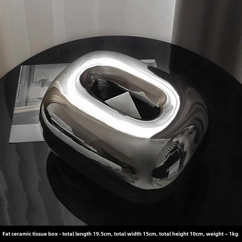 2025 Ceramics Corner Tissue Box Coffee Table Desk Decoration Minimalism Ceramic Tissue Box Bedside Table Paper Towel Case срібний
2025 Ceramics Corner Tissue Box Coffee Table Desk Decoration Minimalism Ceramic Tissue Box Bedside Table Paper Towel Case срібний