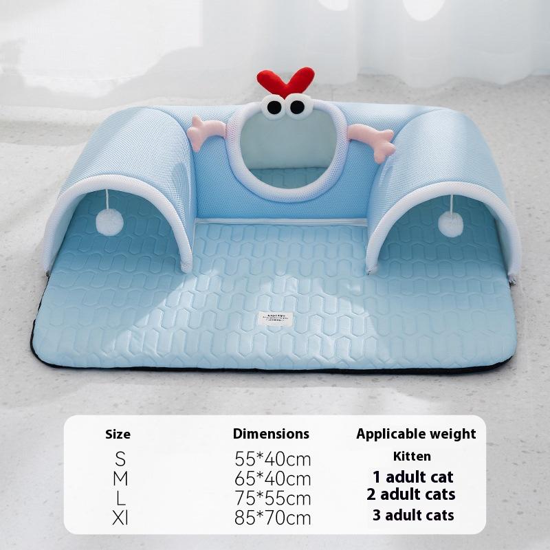 Spring and Summer Breathable Monster Cat Bed Four Season Universal Cat Nest Cat Tunnel Sleeping Pet Nest Cat Mat Cat Accessories S синий
Spring and Summer Breathable Monster Cat Bed Four Season Universal Cat Nest Cat Tunnel Sleeping Pet Nest Cat Mat Cat Accessories S синий
