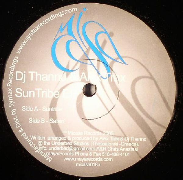 12inch Record ALEX TRAX & DJ THANNO - Suntribe EP MICASA016 Mi Casa 2005 US Dance & Electronica Used
12inch Record ALEX TRAX & DJ THANNO - Suntribe EP MICASA016 Mi Casa 2005 US Dance & Electronica Used