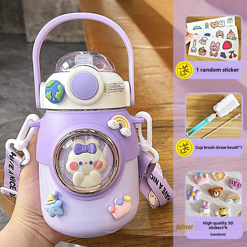 Термос с рисунком большой емкости: Детская большая кружка для воды с трубочкой из нержавеющей стали 316 – высококачественный, портативный дизайн для студентов 700ML
Термос с рисунком большой емкости: Детская большая кружка для воды с трубочкой из нержавеющей стали 316 – высококачественный, портативный дизайн для студентов 700ML