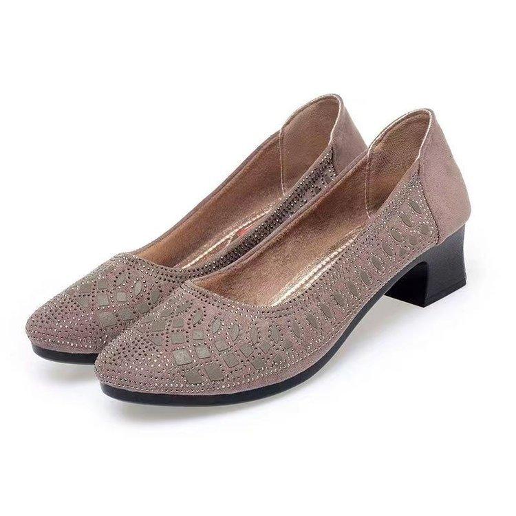 Женская обувь на толстом каблуке, модные сандалии с горячими бриллиантами, сетчатая строчка, полые, дышащие 40 хаки
Женская обувь на толстом каблуке, модные сандалии с горячими бриллиантами, сетчатая строчка, полые, дышащие 40 хаки