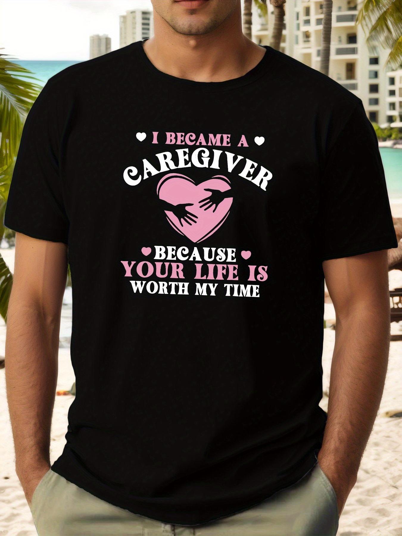 I Became a Caregiver Inspirational Quote & Heart Hands Graphic Olive Green T-shirt - Summer Casual Short Sleeve Round Neck Tee for Adults XL
I Became a Caregiver Inspirational Quote & Heart Hands Graphic Olive Green T-shirt - Summer Casual Short Sleeve Round Neck Tee for Adults XL