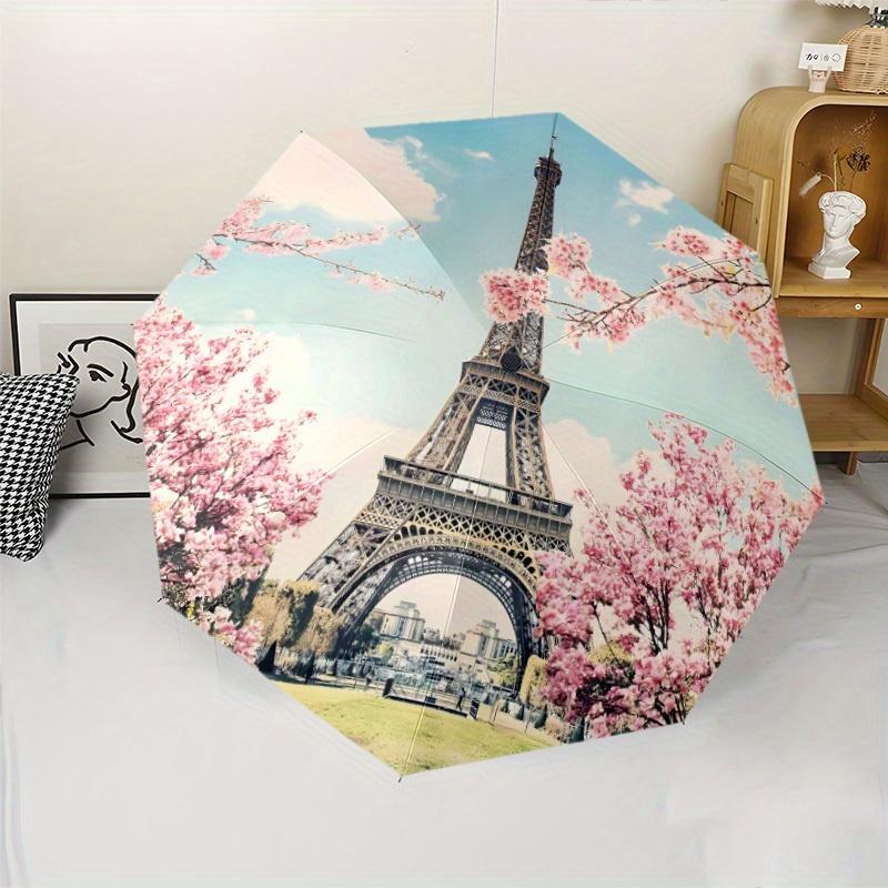 Eiffel Tower Parisian Cherry Blossoms Automatic Folding Umbrella - 8-Rib Sturdy Iron Frame, Compact Travel Umbrella with Paris (as the picture,Iron&8K)
Eiffel Tower Parisian Cherry Blossoms Automatic Folding Umbrella - 8-Rib Sturdy Iron Frame, Compact Travel Umbrella with Paris (as the picture,Iron&8K)