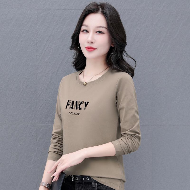 Женская футболка с длинным рукавом из чистого хлопка, новинка 2025 года, свободный крой, подходит для весны и осени, универсальная верхняя и нижняя одежда. 3XL
Женская футболка с длинным рукавом из чистого хлопка, новинка 2025 года, свободный крой, подходит для весны и осени, универсальная верхняя и нижняя одежда. 3XL