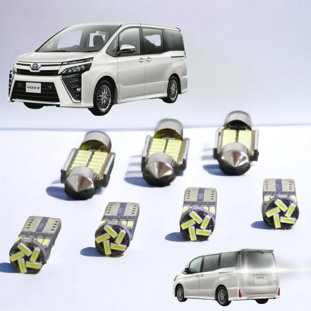 10-Piece LED Interior Light + License Plate Light + Backup Light Set for Voxy 80 Series and Noah 80 Series (Model: ZWR80 ZRR8#) (Early/Late Models Com
10-Piece LED Interior Light + License Plate Light + Backup Light Set for Voxy 80 Series and Noah 80 Series (Model: ZWR80 ZRR8#) (Early/Late Models Com