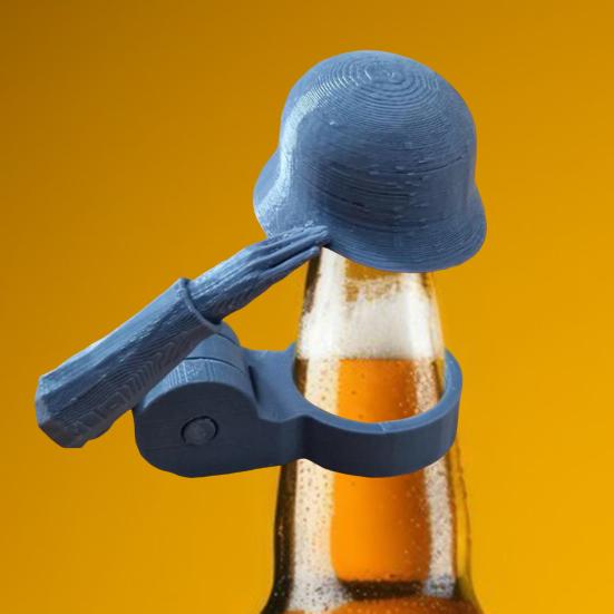 1/2Pcs Soldier Salutes Beer Bottle Helmet 3D Printed Heavy Duty Dust-proof Universal Champagne Wine Bottle Decorative Topper Cover Cap 1pc чорний
1/2Pcs Soldier Salutes Beer Bottle Helmet 3D Printed Heavy Duty Dust-proof Universal Champagne Wine Bottle Decorative Topper Cover Cap 1pc чорний