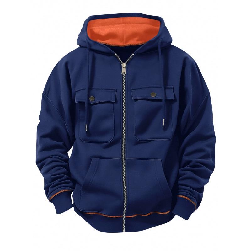 Men s Color Block Hoodie Jacket Zip Up Hooded Sweatshirt With Multi Pockets Casual Streetwear Coat Autumn Winter Warm Fleece Lined Outwear XXL темно-синього кольору
Men s Color Block Hoodie Jacket Zip Up Hooded Sweatshirt With Multi Pockets Casual Streetwear Coat Autumn Winter Warm Fleece Lined Outwear XXL темно-синього кольору
