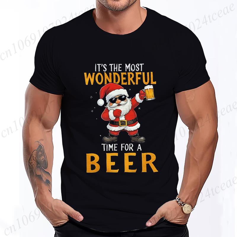 New Men s T-shirt casual sportswear Funny Christmas Santa Claus Drinking Beer Wonderful Time printed T-Shirts street men s wear 5XL різнокольоровий
New Men s T-shirt casual sportswear Funny Christmas Santa Claus Drinking Beer Wonderful Time printed T-Shirts street men s wear 5XL різнокольоровий